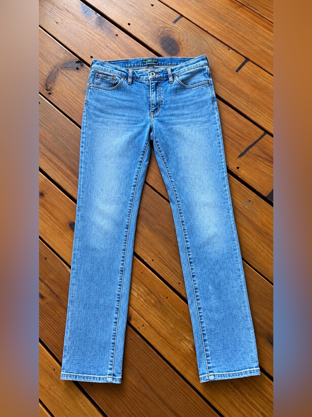 Lauren Jeans Co Ralph Lauren Size 6 Straight Leg Jeans Medium Wash Stretch